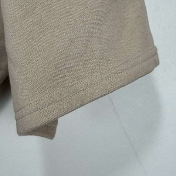 Reebok x Cardi B Crop Top Sweatshirt Sweater Women Large Beige Cotton Blend - Picture 4 of 10